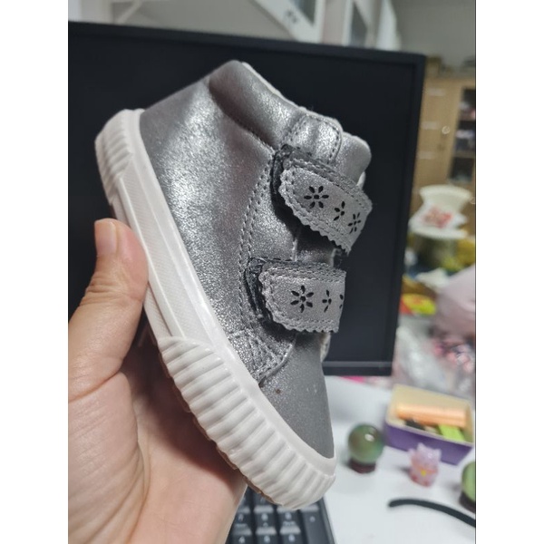 Giày Next cao cổ bé gái ánh bạc, hàng VNXK