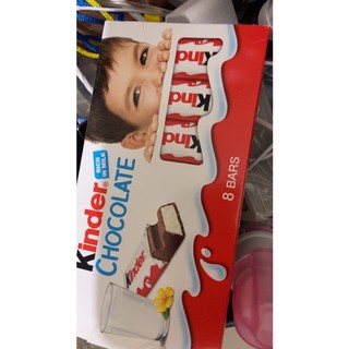Socola Sữa Vỉ 8 Thanh hiệu Kinder 100g