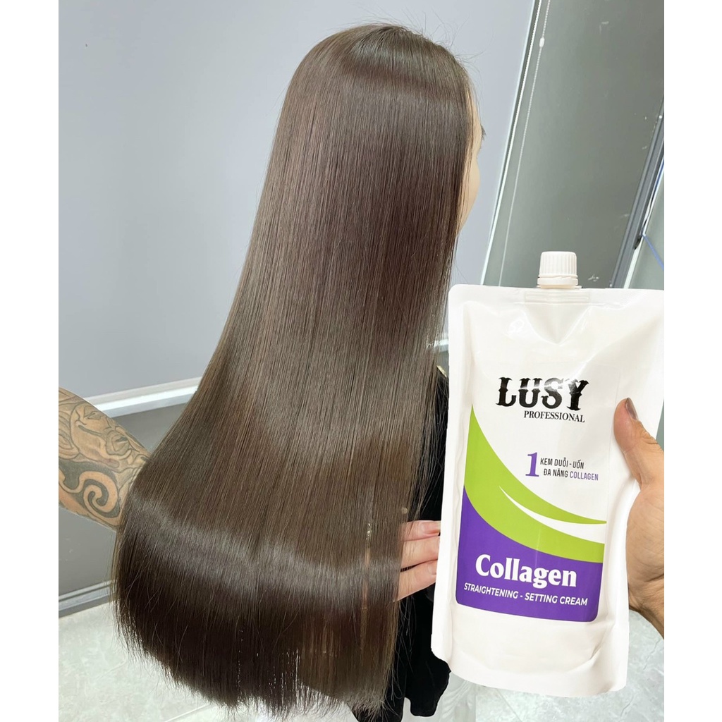 Kem uốn kem duỗi Tóc Lusy Siêu Bóng ,Siêu Xoăn 1000ml x3 AZ008