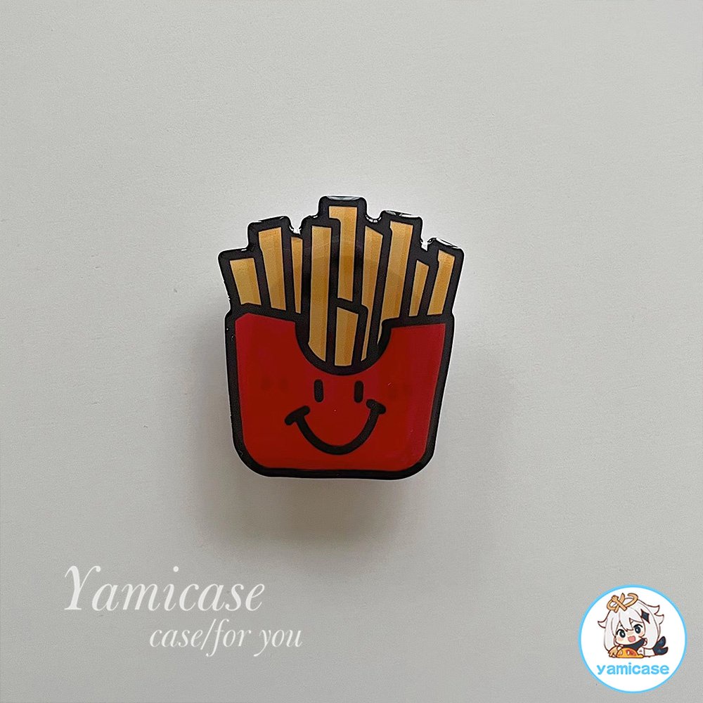 Giá Đỡ Điện Thoại Dạng Túi Khí Hình Hamburger Trái Cây Hoạt Hình Sáng Tạo