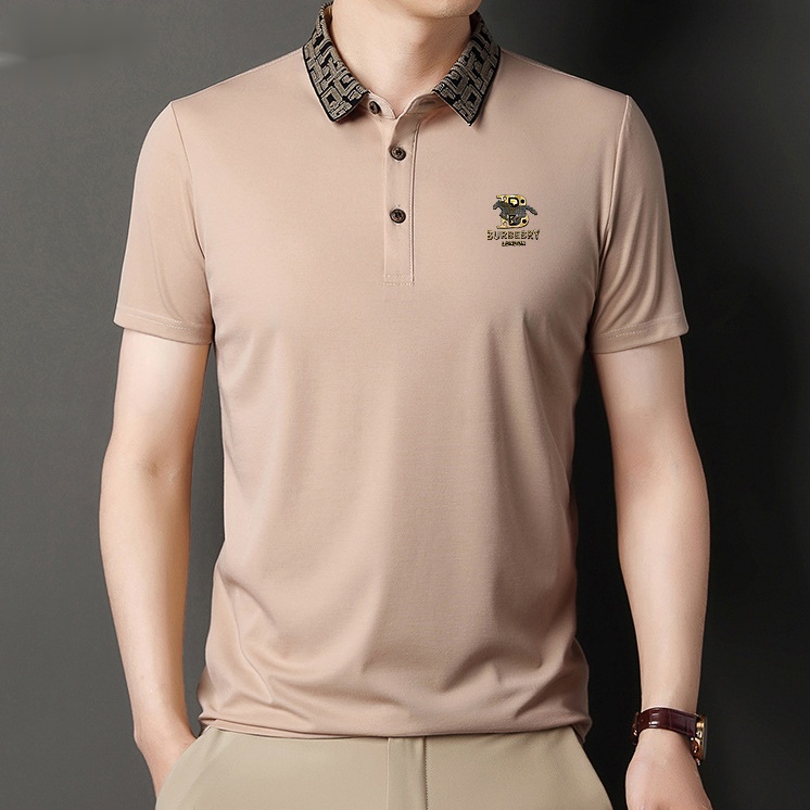 Áo Thun polo Tay Ngắn Màu Trơn Phong Cách Doanh Nhân Thời Trang Cho Nam
