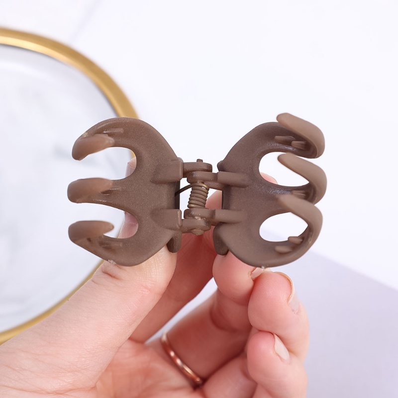 Kẹp Tóc Acrylic Mini Màu Sắc Ngọt Ngào Phong Cách Vintage Cho Nữ