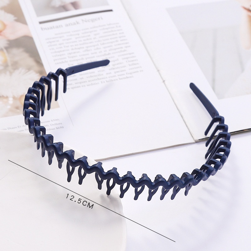 Băng Đô Cài Tóc Gợn Sóng Kèm Răng Lược Rửa Mặt JP5