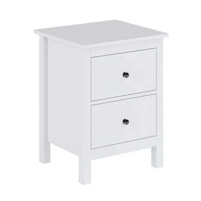 LUMET, Tủ đầu giường tân cổ điển 2 ngăn kéo DRA_246, 54x40x66cm, kệ đầu giường Scandi Home