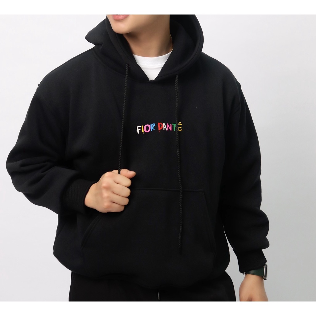 Áo Hoodie Cao Cấp Thời Trang Nam Local Brand Unisex Thiết Kế In Chữ Màu Sắc FIOR DANTÉ  - Màu Đen