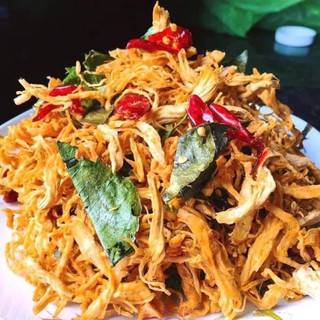 [GIẢM TỚI 50%] Khô gà lá chanh handmade gói 200gr