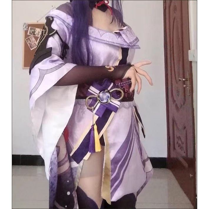 Có ảnh thật cosplay raiden shogun genshin impact cos ei
