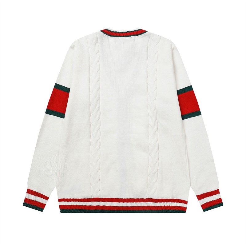 Áo Khoác Cardigan Dệt Kim Tay Dài Phong Cách Thể Thao Thời Trang Cho Cặp Đôi