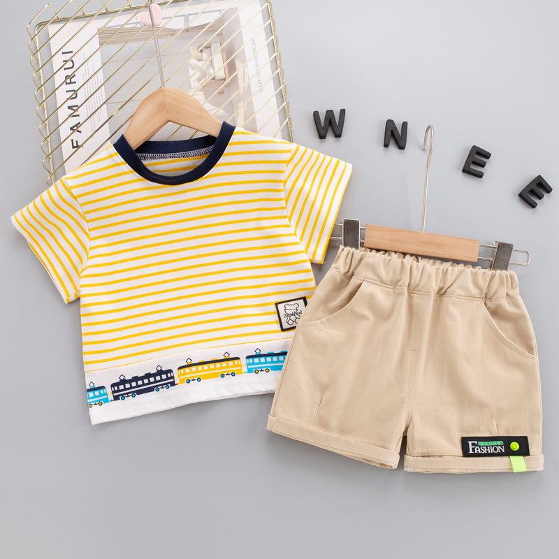 Set áo thun tay ngắn bé trai quần kaki đùi MINTSCLOSET Mint's Closet set đồ bé trai 1 2 3 4 tuổi - TN3121