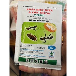 Bột phấn kiến Vipesco 50gr - Diệt kiến, gián, côn trùng