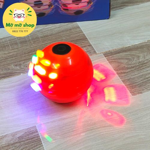 Đồ chơi con quay cho bé, trái banh xoay cù quay phát sáng có nhạc làm quà tặng cho bé trai, bé gái