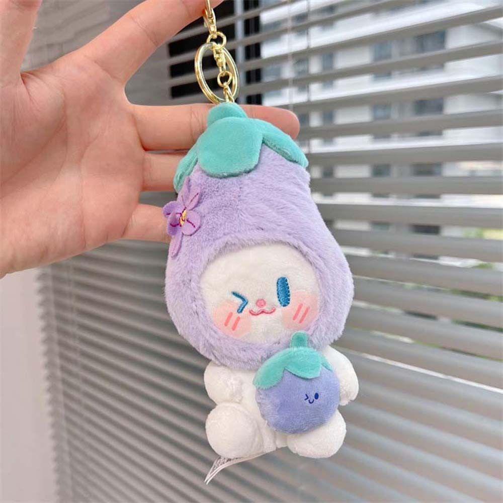 LANFY Móc Khóa Thỏ Nhồi Bông Hoạt Hình Dễ Thương