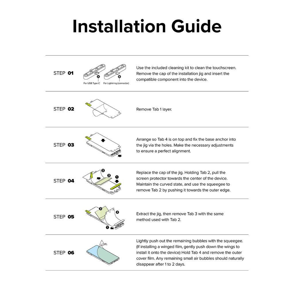 Miếng dán bảo vệ màn hình Ringke Dual Easy Wing chống xước HD dễ sử dụng cho Galaxy S23 Ultra