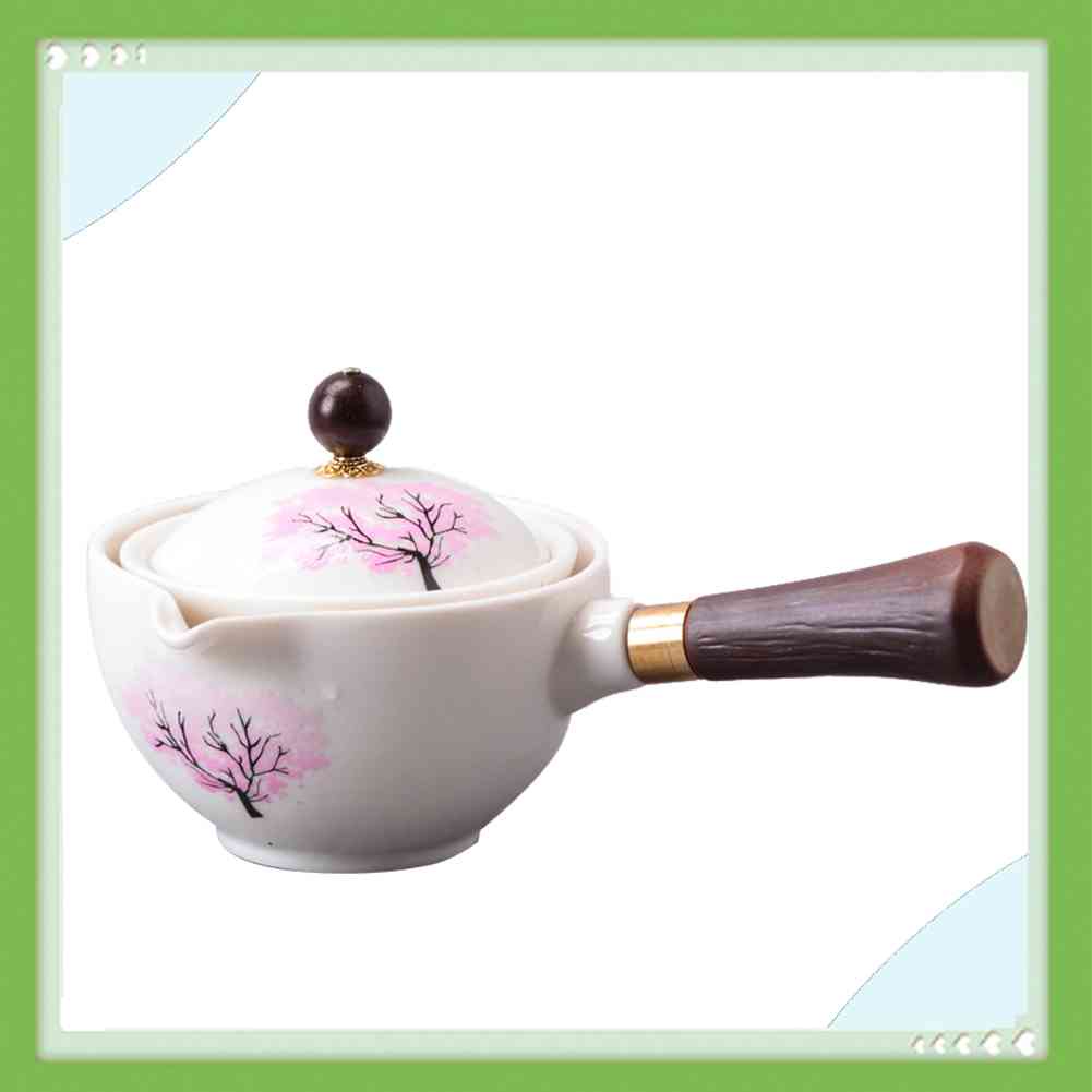 Bộ Ấm Trà Bằng Gốm Sứ Phong Cách Trung Hoa