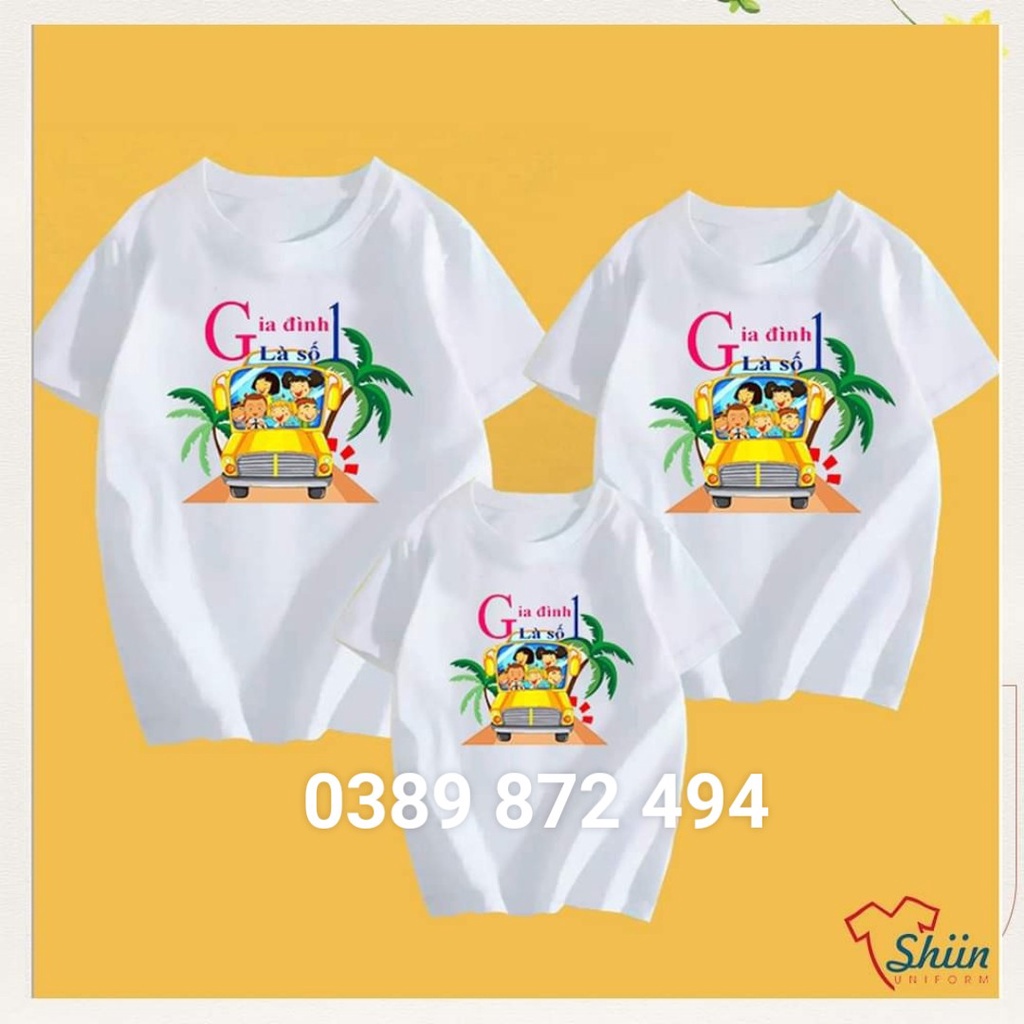 Áo thun gia đình là số 1 mẫu lớpi nhóm độc đáo thun cotton dày dặn giá rẻ tận xưởng cam kết chất đẹp