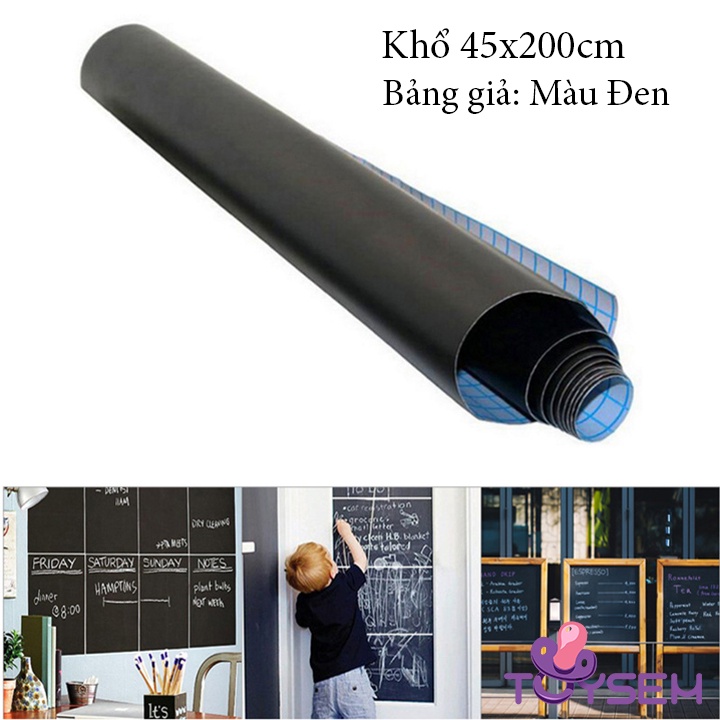 Decal giả bảng đen dán tường cho bé tập tô vẽ bảo vệ tường nhà, nhà trẻ, trường mầm non