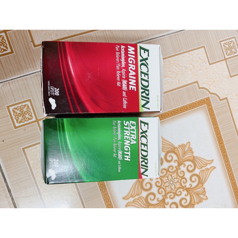 viên uống Excedrin 200 viên giảm đau nửa đầu hiệu quả