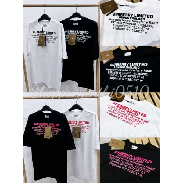Áo tee tay lửng BURBERRY limited 🔥 hottrend nam nữ đều mặc được ❤️ chất áo cotton sang xịn mịn 💯