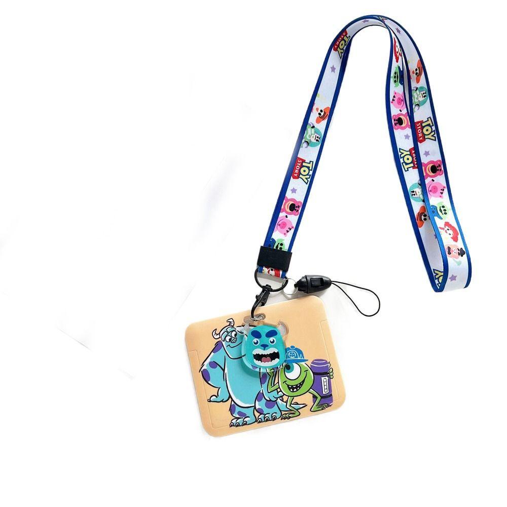 Lanfy Ví Đựng Thẻ Có Dây Đeo In Hình Hoạt Hình stitch Cho Nữ