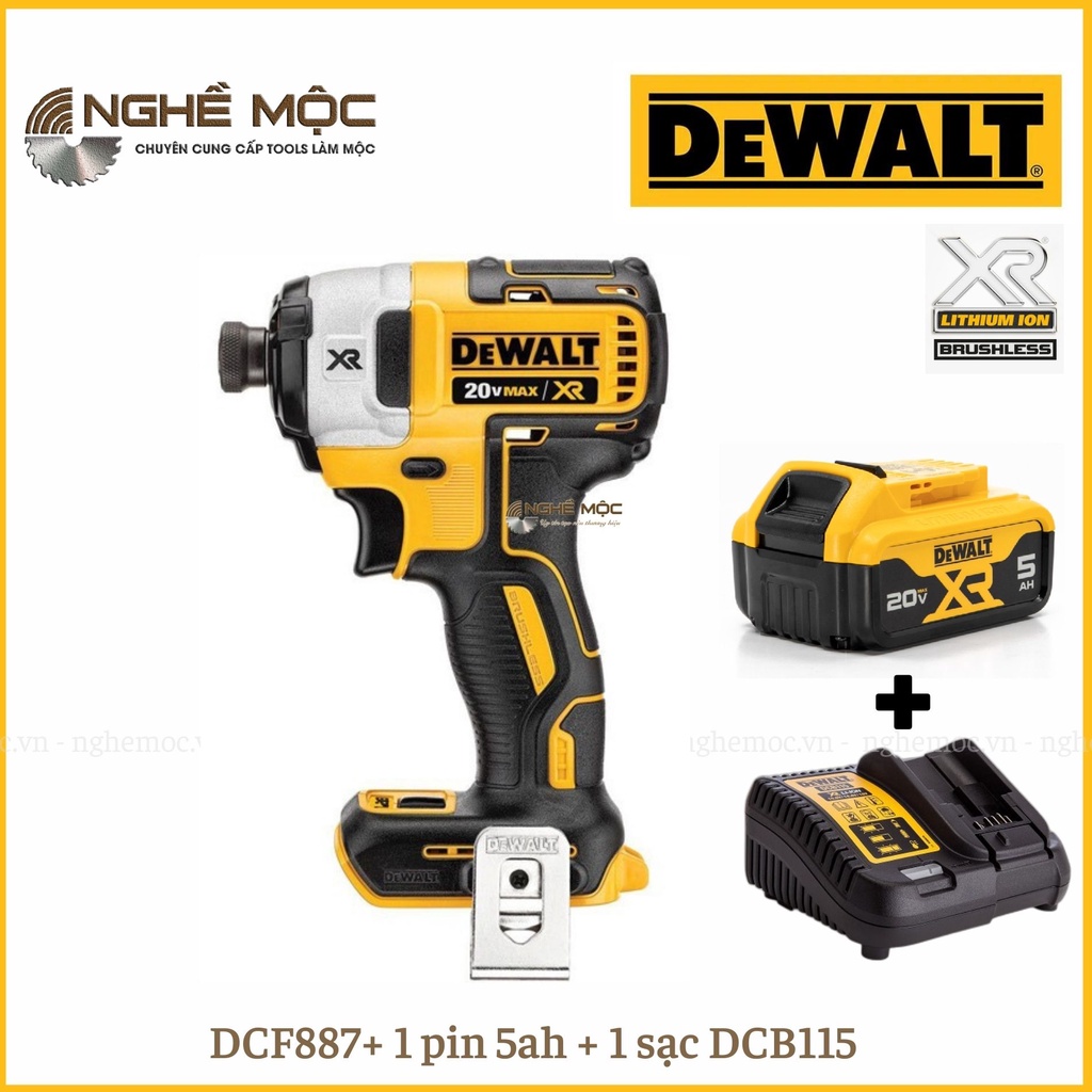 Bộ Máy bắt vít Dewalt DCF887 chính hãng Nghề Mộc