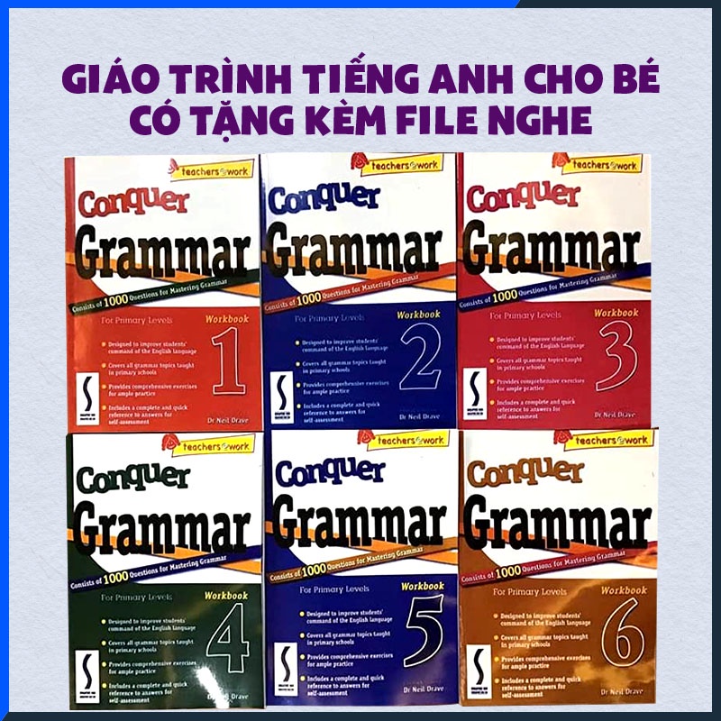 Conquer Grammar 1-6 tặng kèm file nghe