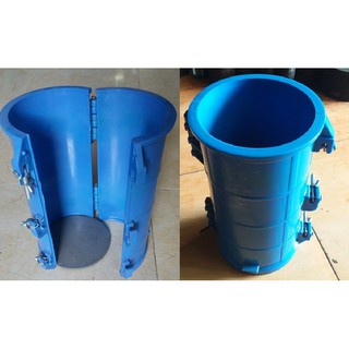 Khuôn đúc mẫu bê tông hình trụ 15X30cm bằng nhựa