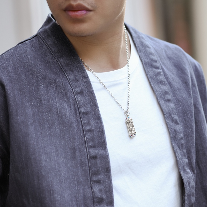 Mặt Dây Chuyền Bằng Bạc Sterling Sáu Cánh Thiên Văn Có Thể Mở Ra