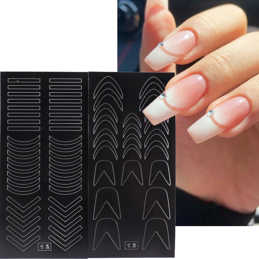 Khuôn Dán Trang Trí Móng Tay Họa Tiết Hoa Lá / Bướm / Ngôi Sao Xinh Xắn Y2K