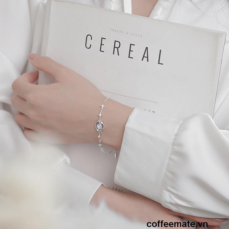 ⚡Vòng tay đính đá sapphire nhân tạo đơn giản cho nữ