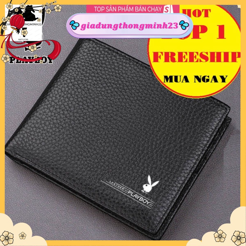 Ví nam Playboy cao cấp chất đẹp thời trang Bóp ví da PU nhiều ngăn 💦𝒈𝒊𝒂𝒅𝒖𝒏𝒈𝒕𝒉𝒐𝒏𝒈𝒎𝒊𝒏𝒉𝟐𝟑💦