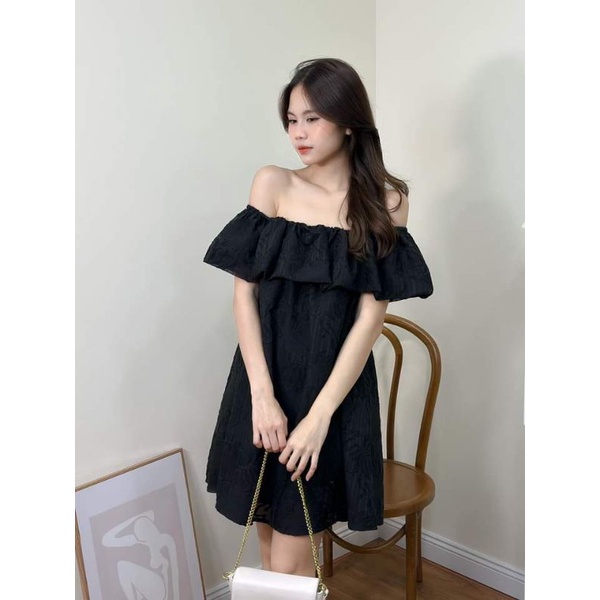 ❤️❤️Váy xuông trễ vai tơ hoa xinhh xĩuuu🌸🌸