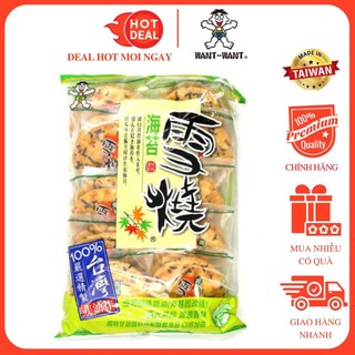 Bánh Gạo Rong Biển Want Want Đài Loan Gói 118G