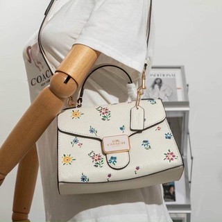 Túi xách Coach pepper Satchel hoa nhí