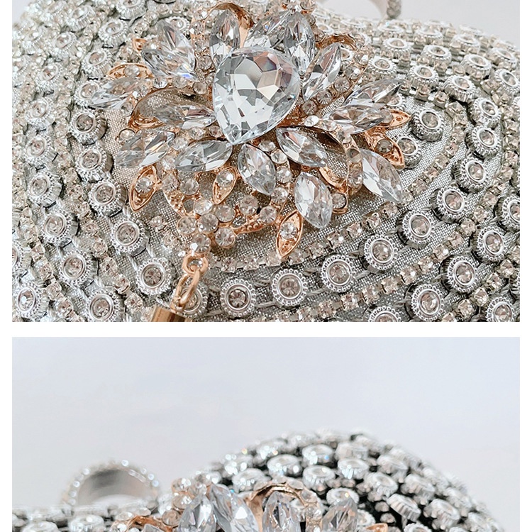 Túi Đeo JASMIN NOIR Chéo Đính Đá Hình Trái Tim Xinh Xắn Cho Nữ