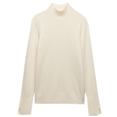 Zara Áo sweater Cổ Cao Ôm Dáng Thời Trang Mùa Thu Cho Nữ 1509104
