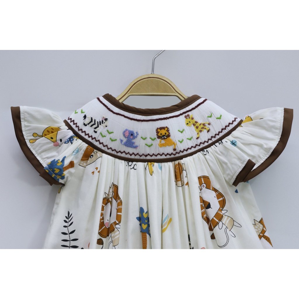 ĐẦM SMOCK CON THÚ HÌNH