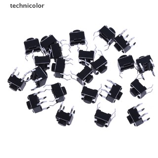 Set 20 Công Tắc Nút Nhấn 4 Chốt 6 * 6 * 5mm
