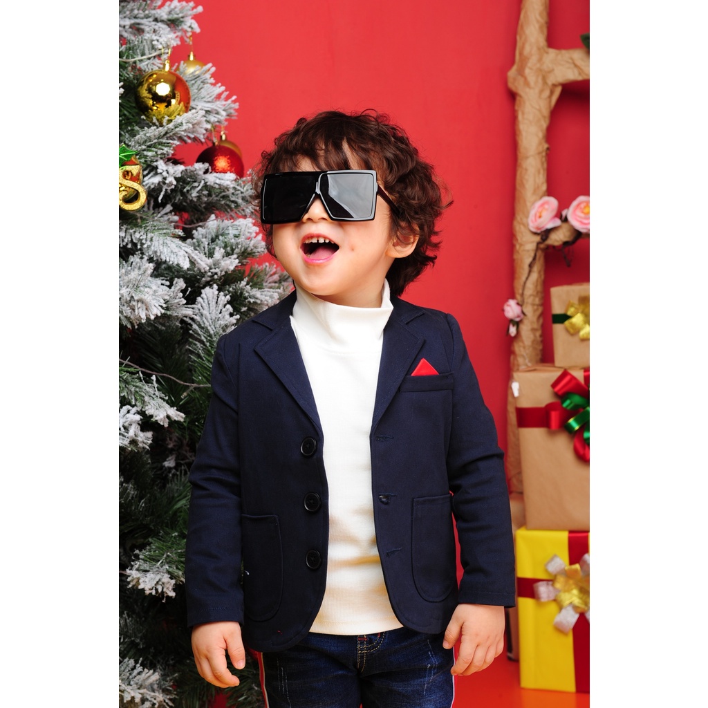 Áo vest kaki cho bé trai hàng thương hiệu CHIPPO diện Tết với phong cách Hàn