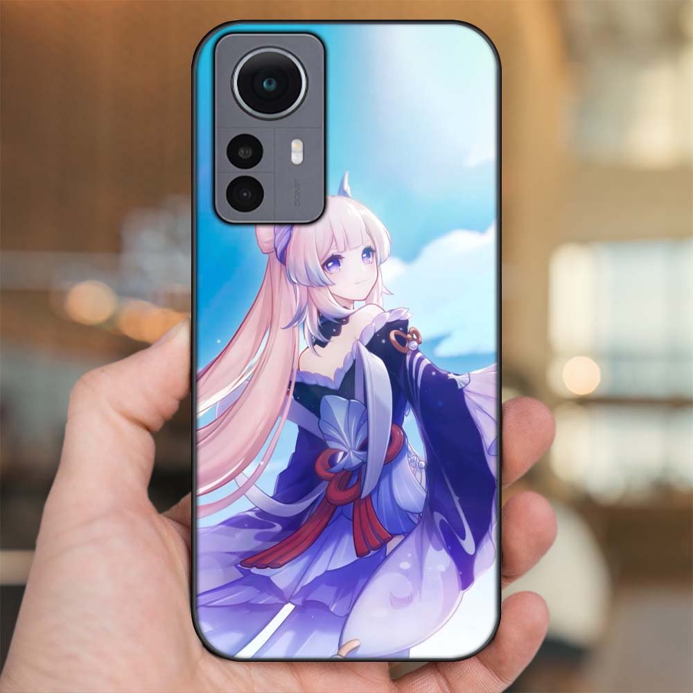 Ốp lưng Xiaomi 12 Pro 5G viền đen in hình Sangonomiya Kokomi Genshin Impact
