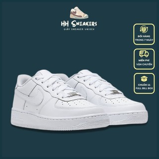 Giày AF1 trắng nam nữ hàng 11 cao cấp - Giày thể thao sneaker nam nữ AF1 trắng Full Box
