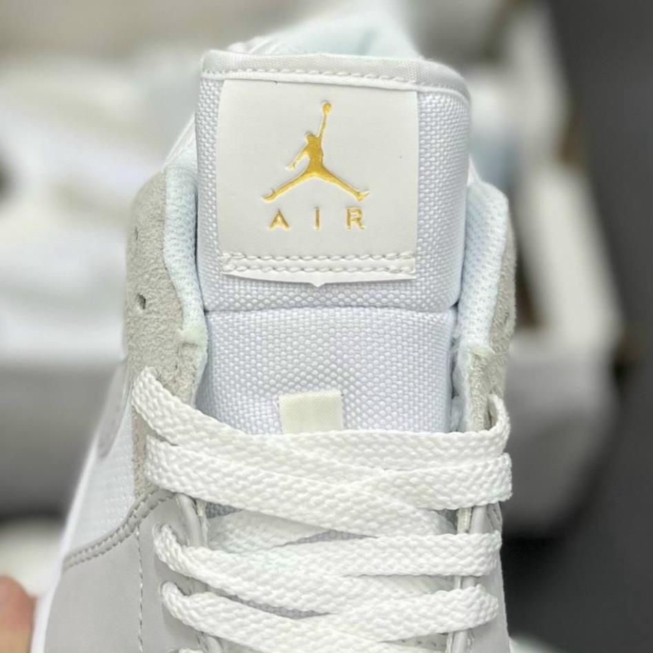 Giày thể thao jordan xám xanh paris ,Giày jd low 1 cổ thấp xám gót xanh nam nữ đầy đủ phụ kiện bill box *