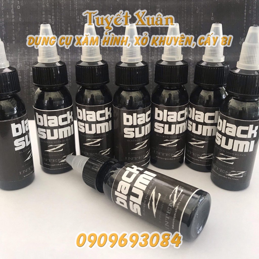 Mực Black sumi chai 1oz(30ml) - xuân shop