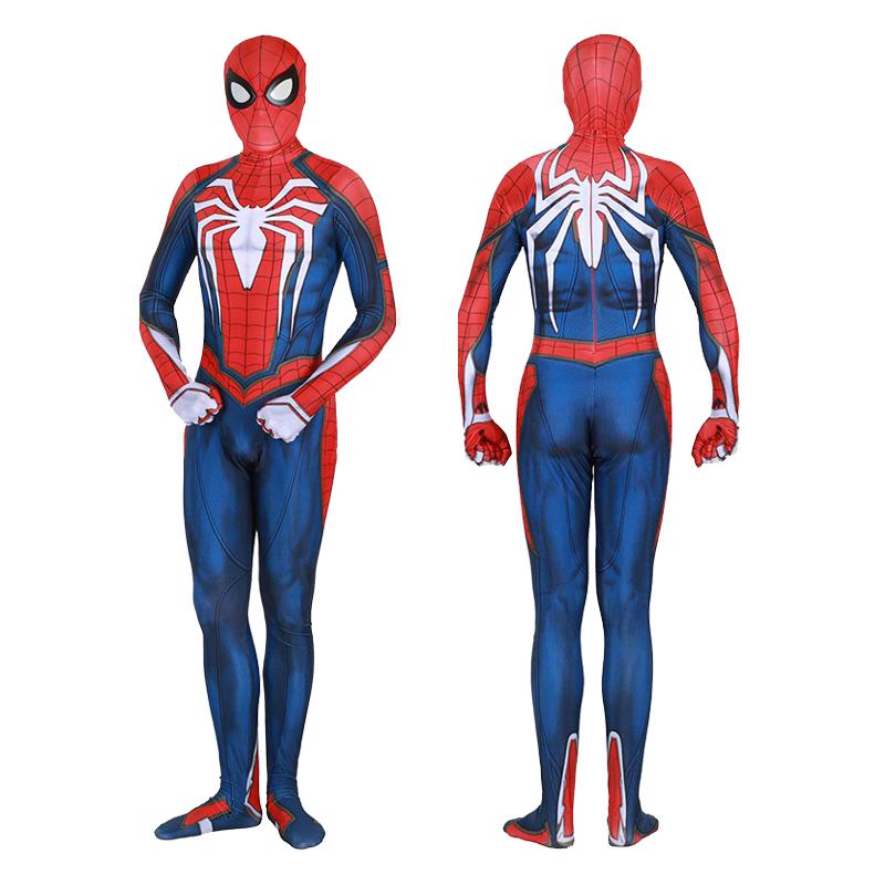 Adult Kids PS4 Insomniac Spider-man Cosplay Costume 3D Print Spidey Zentai Suit