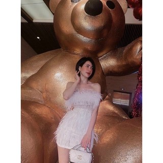 MS1404V ĐẦM BODY CUP ĐÍNH LÔNG full size S/M/L/XL
