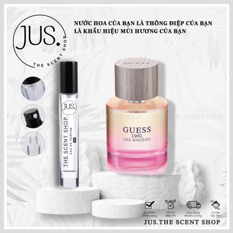 Nước Hoa Guess 1981 Los Angeles For Women EDT Tester 5/10ml [ 𝐉𝐔𝐒.𝐓𝐡𝐞𝐬𝐜𝐞𝐧𝐭 ]