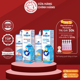 xịt mũi cá heo vàng, cam Sterimar Pháp 100ml cho bé