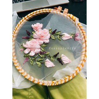 Hoa thêu ruy băng Xuân Ly