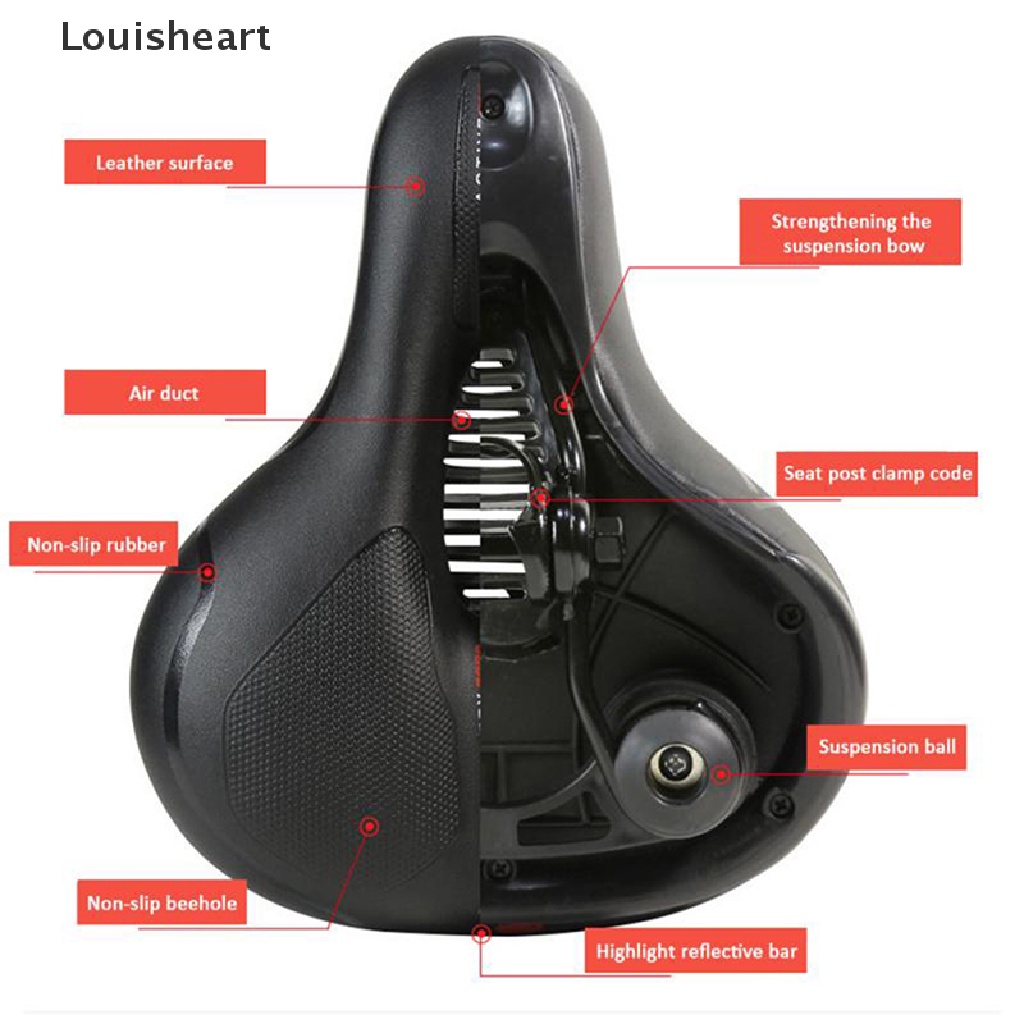 Yên Xe Đạp Leo Núi Louisheart Chất Liệu Mềm Mại Thoáng Khí Chống Trượt Áo Thun In Hình TFG TFG Cá Tính Trẻ Trung