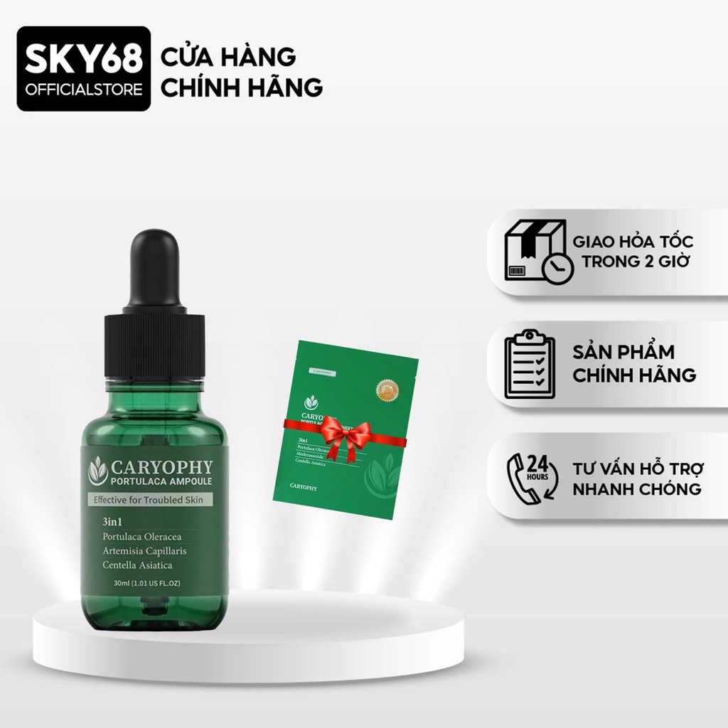 Tinh chất giảm mụn Caryophy Portulaca Ampoule 30ml