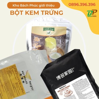 Bột Kem Trứng cho món trà sữa trân châu trân đường đen kem trứng  1kg - Kho Bách Phúc Đà Nẵng Kho pha chế Đà Nẵng